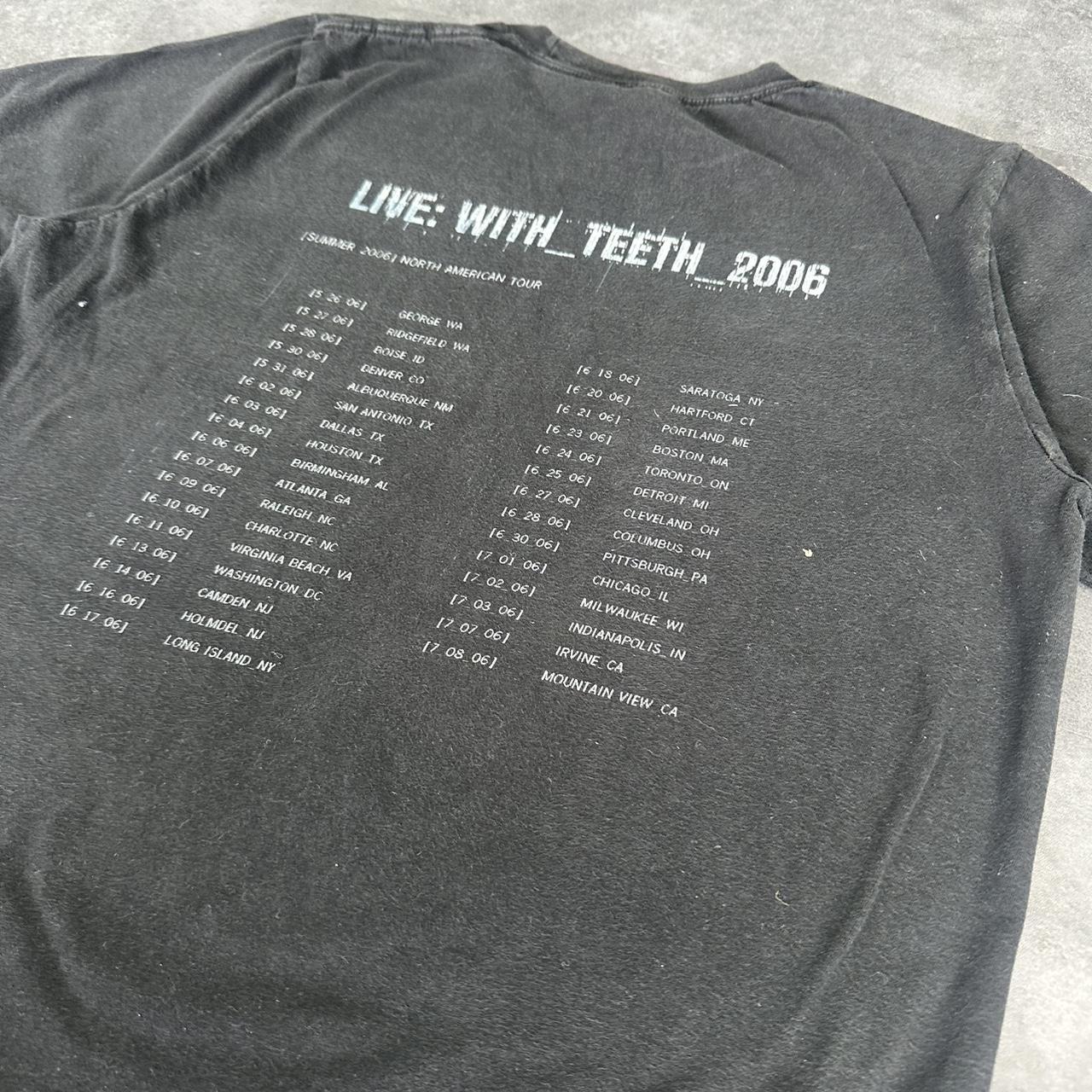 Nine Inch Nails Tour 2000s logo Print Logo graphic T shirt