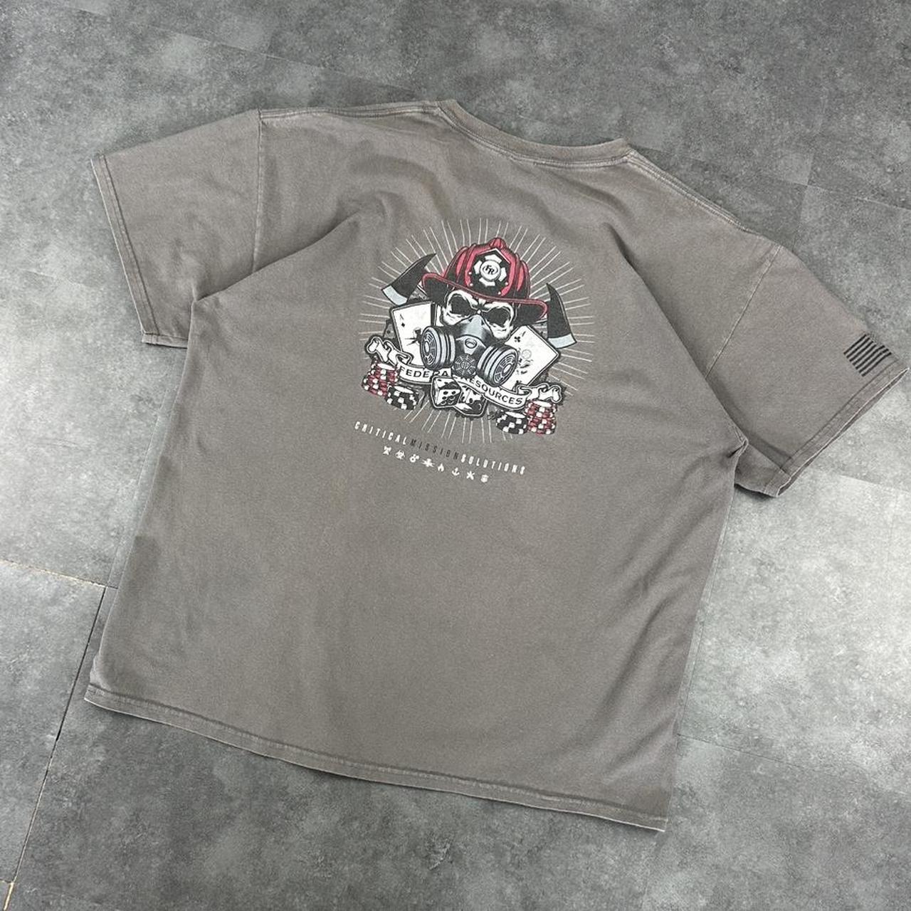 Gildan T Y2K 90s print graphic Federal Resources logo T shirt