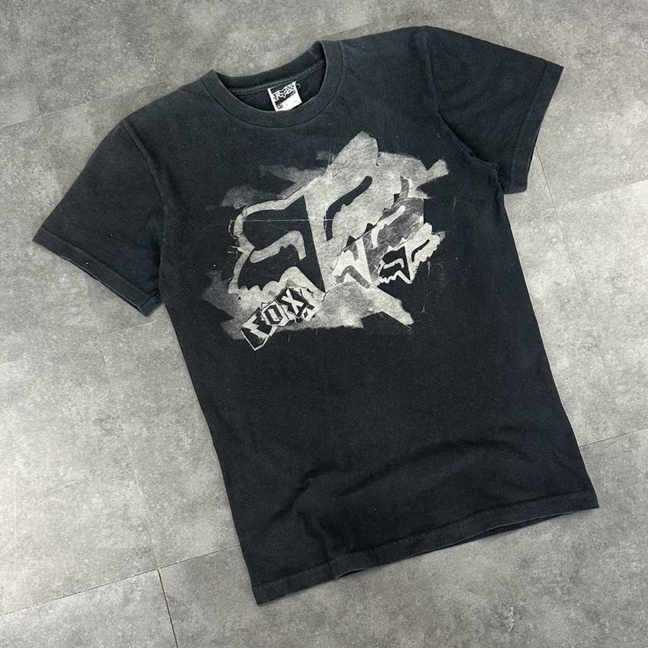 Fox Racing T 2000s Print Logo design graphic T shirt