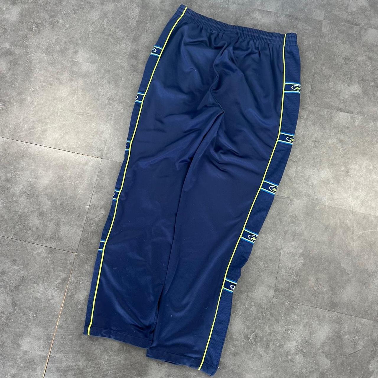 Reebok 2000s baggy vintage sportswear adjustable track pants