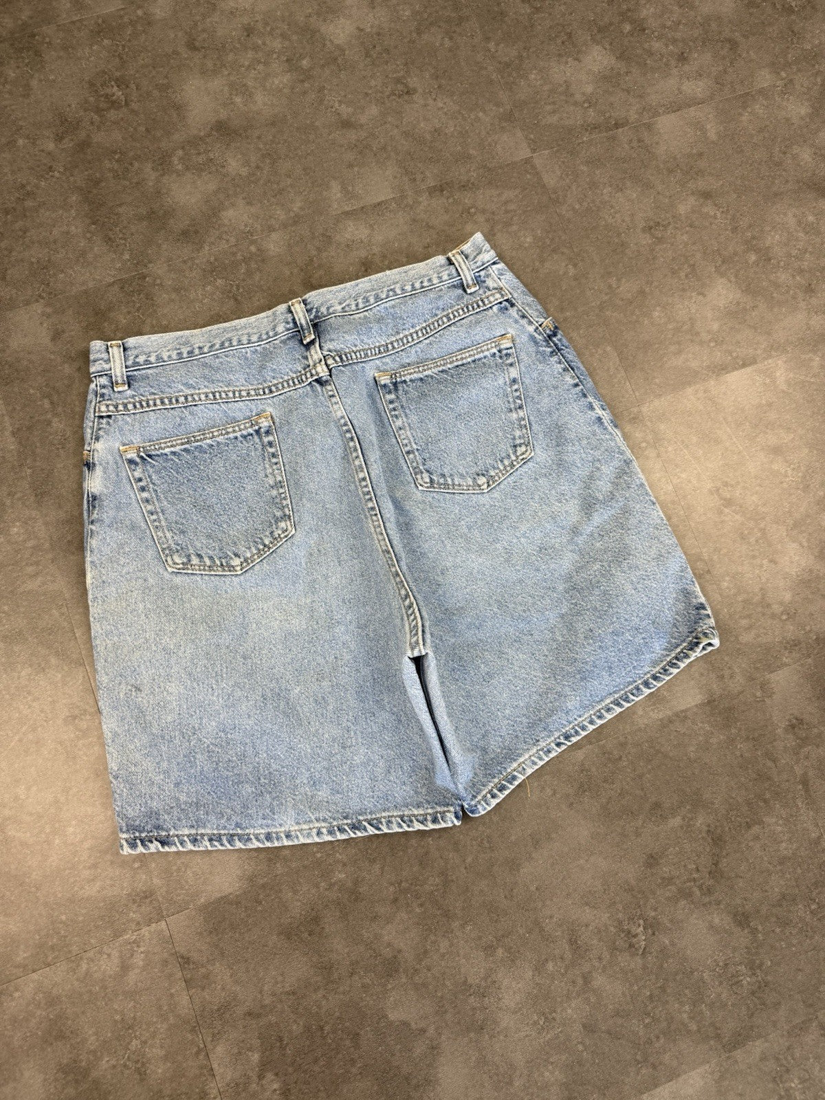 Wrangler Vintage Baggy Carpenter 90s Y2K Denim Jorts Shorts Skater Workwear 34W