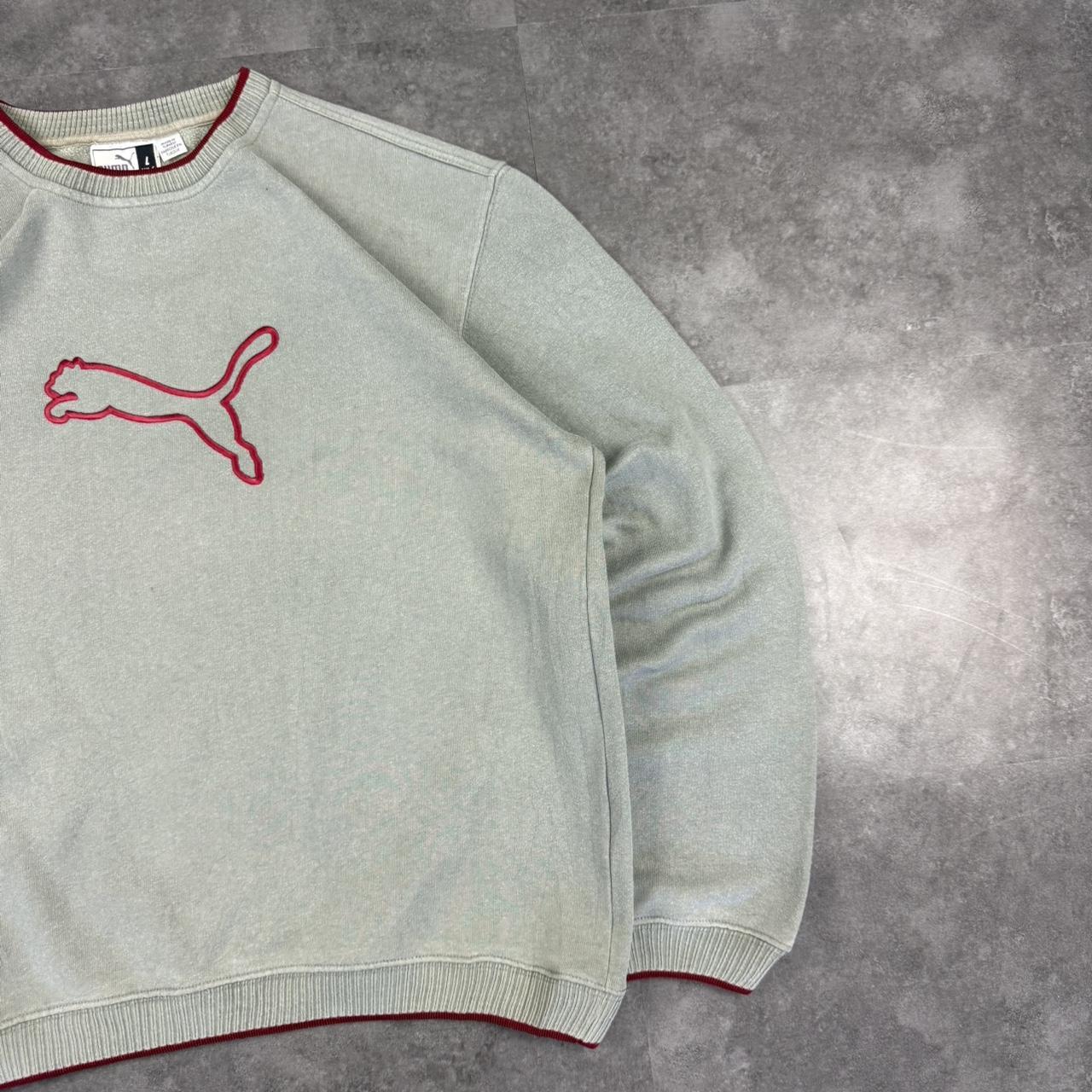 Puma Vintage 90s Embroidered Spellout Sweatshirt Y2k Sportswear