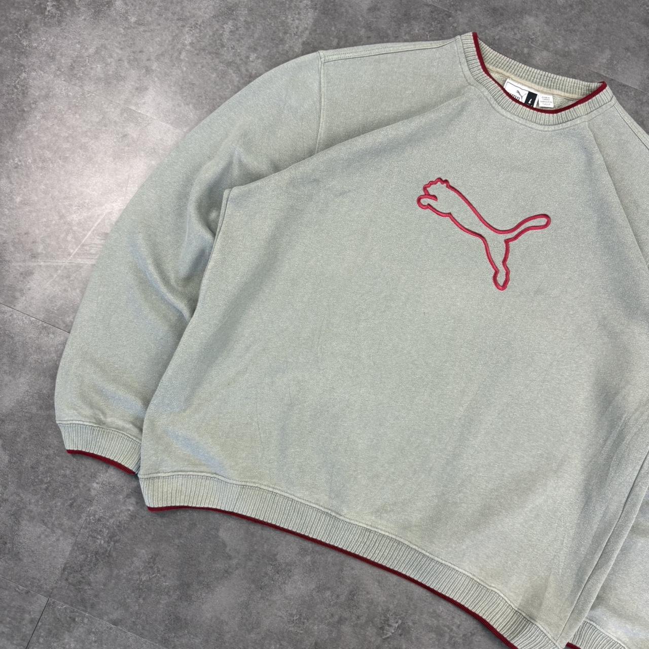 Puma Vintage 90s Embroidered Spellout Sweatshirt Y2k Sportswear