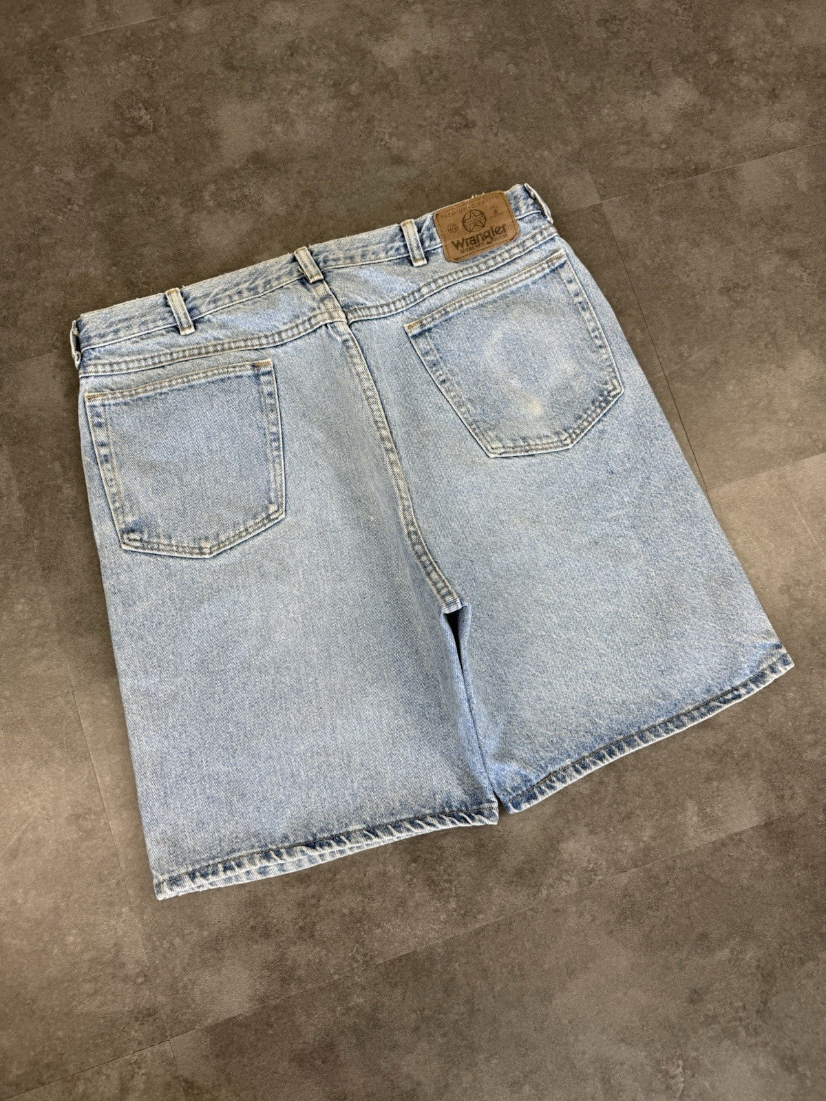Wrangler Vintage Baggy Loose Jorts 90s Y2K Denim Jeans Shorts Skater 38W