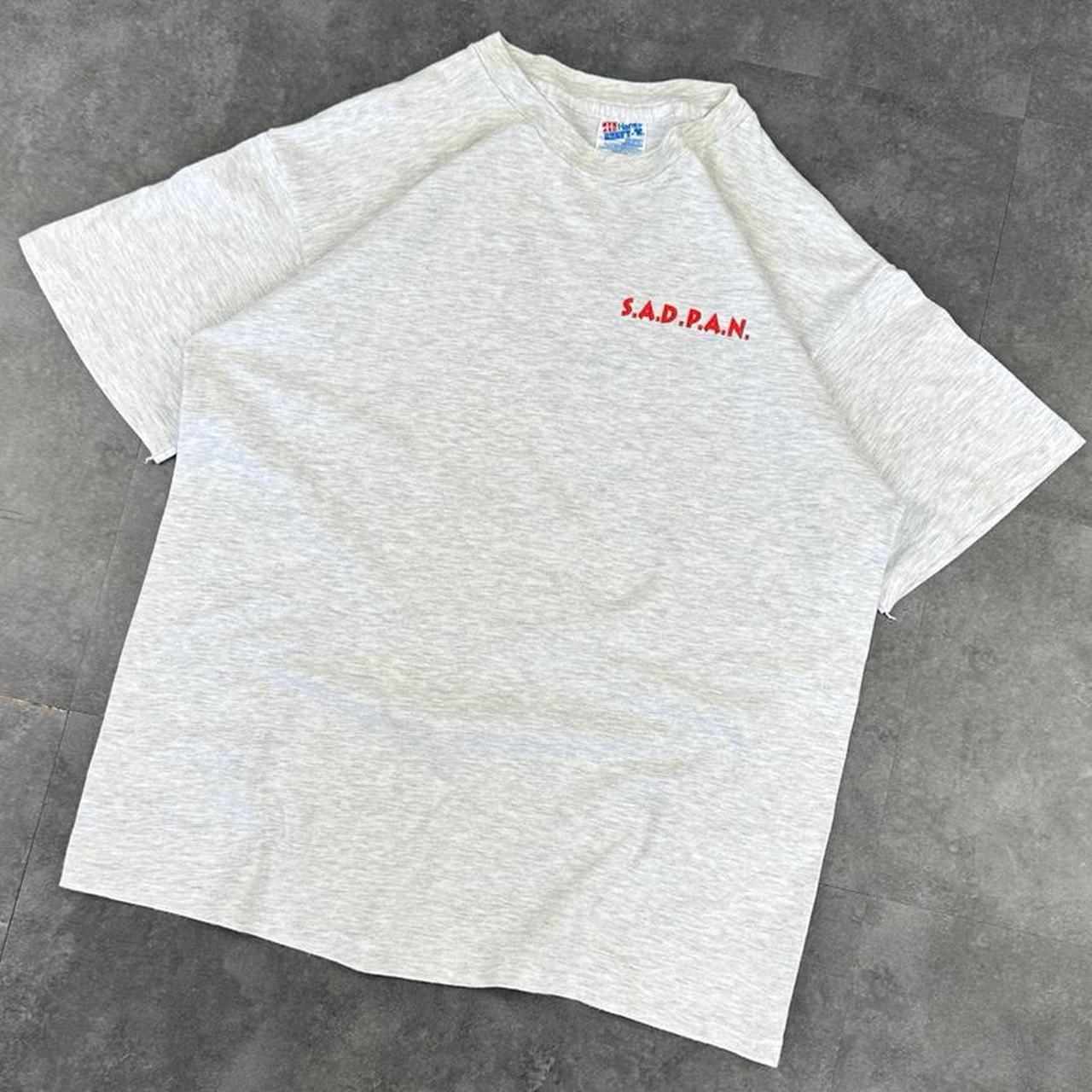Hanes Beefy T 2000s SADPAN Print graphic T shirt