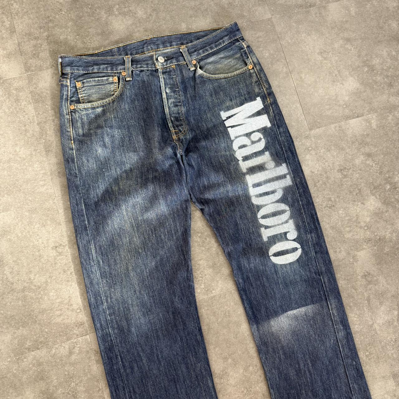 Custom Levi’s 501 x Marlboro cowboy jeans