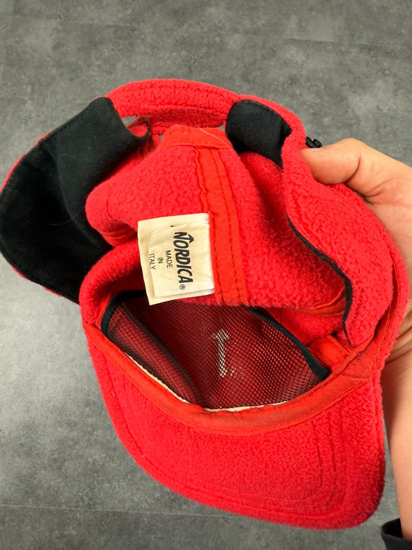 Nordica Vintage Fleece Hunting Cap Ear Flaps y2k