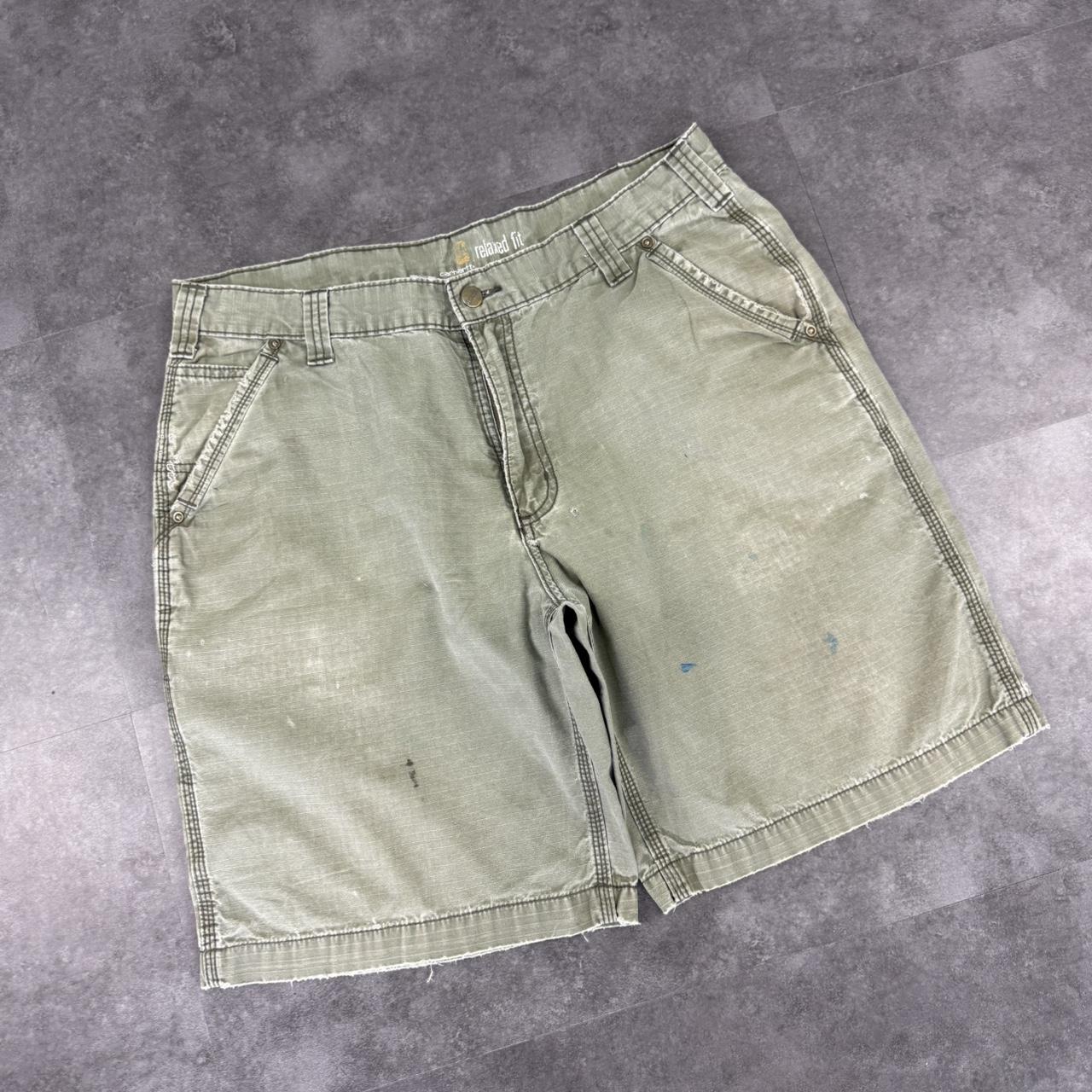 Carhartt 2000s dungaree workwear comfort fit cargo shorts