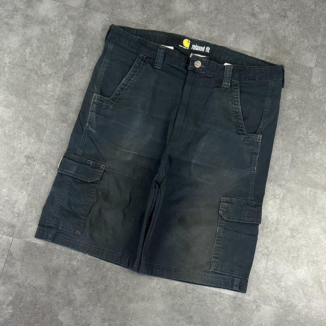 Carhartt 2000s dungaree workwear comfort fit cargo shorts