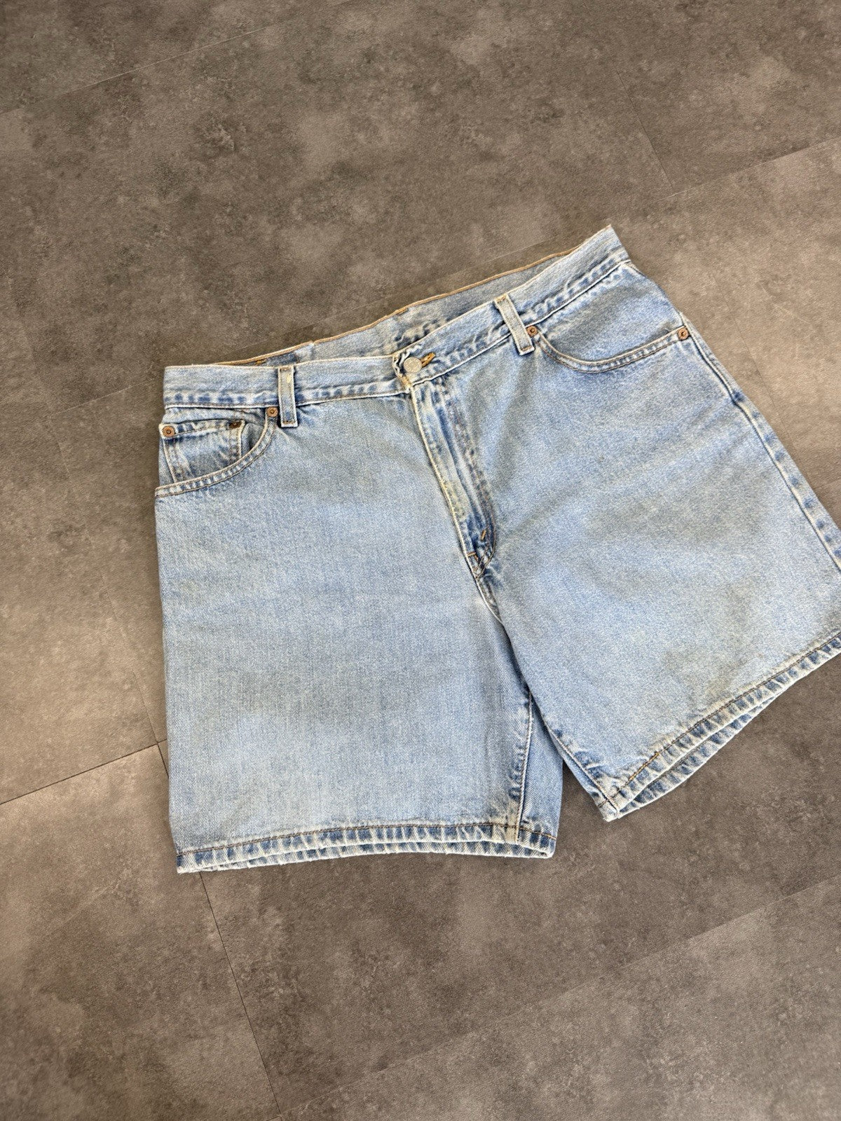 Levi's 550 Vintage Baggy Jorts 90s Y2K Denim Jeans Shorts Skater Workwear 34W