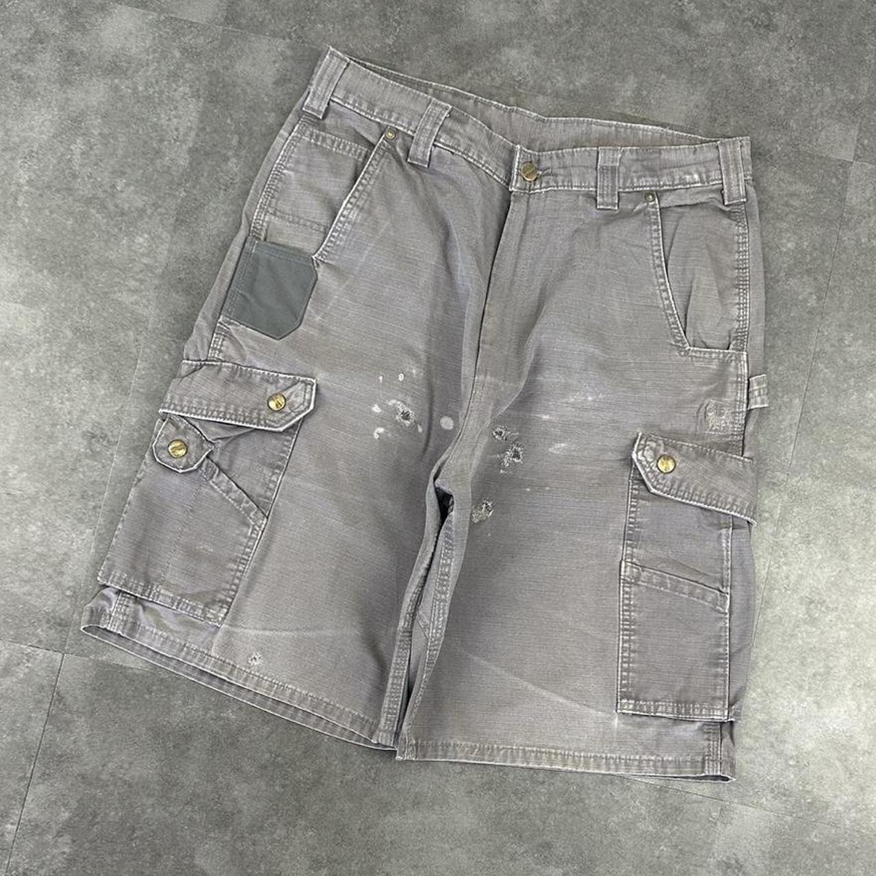 Carhartt 2000s dungaree workwear comfort fit cargo shorts