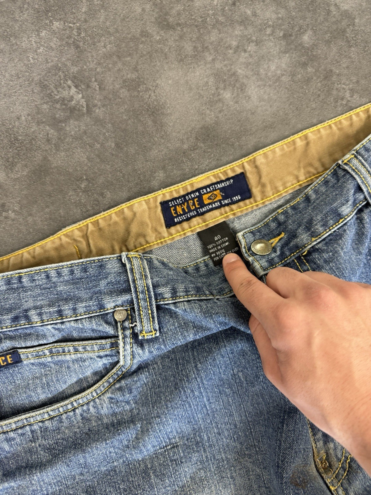 Eynce 2000s Hip Hop Grunge Baggy Jeans 90s Y2K Vintage Skate Jeans 40W 32L