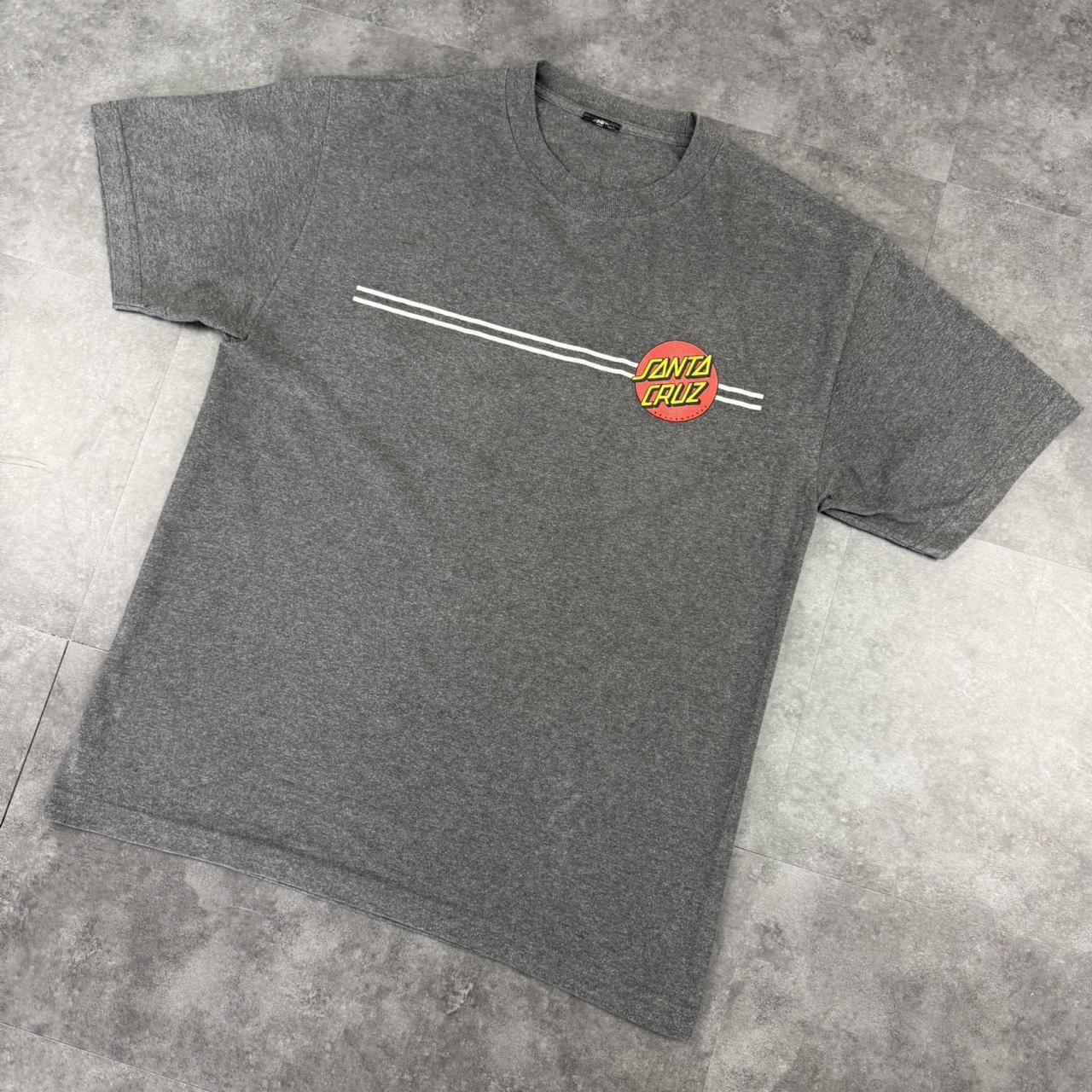 Santa Cruz 2000s skater Surfwear Print graphic T shirt