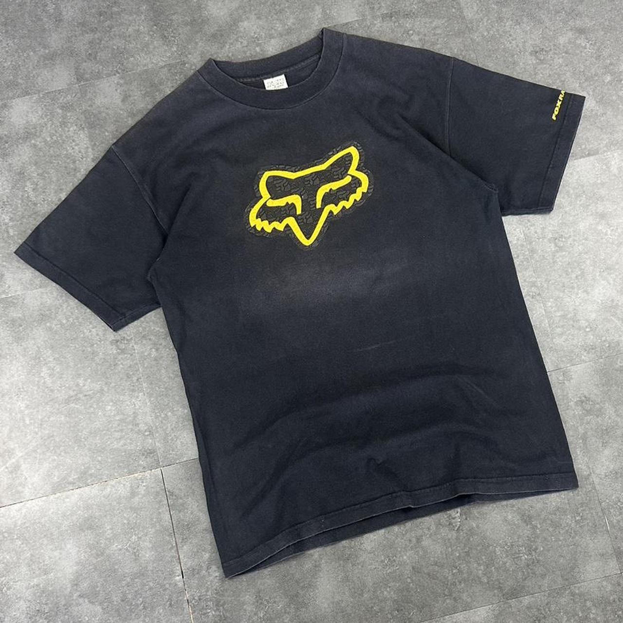 Fox Racing T 2000s Print Logo design graphic T shirt