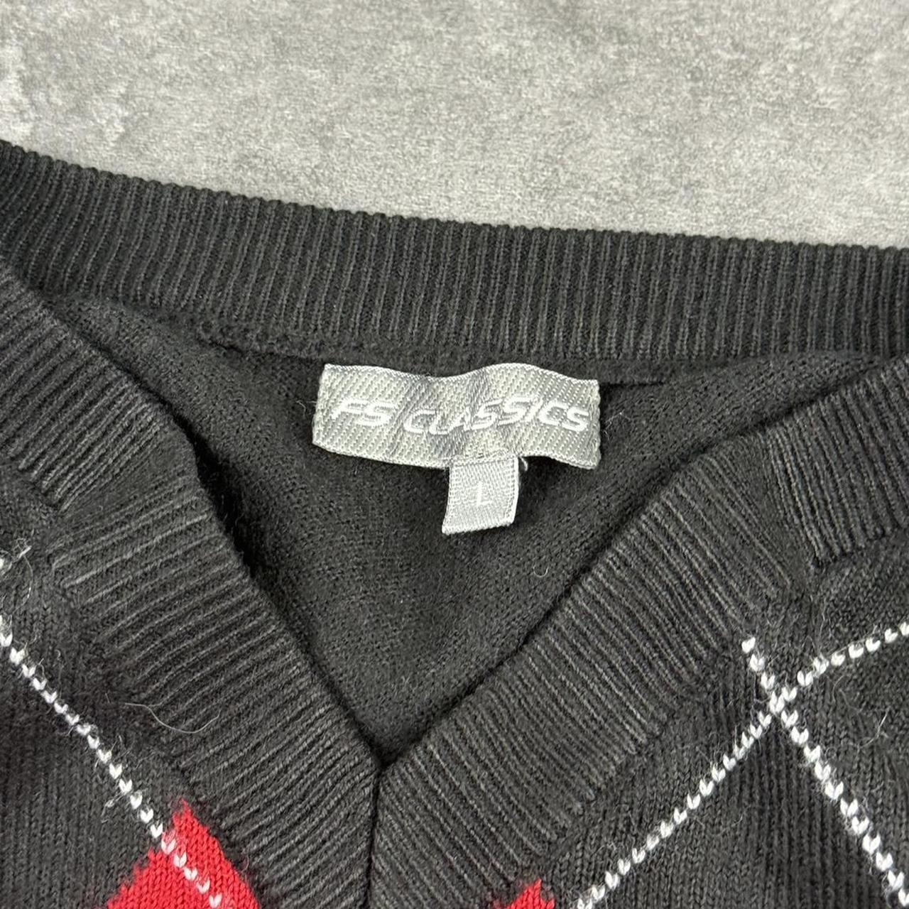 Fs Classics 90s golf style abstract knit jumper