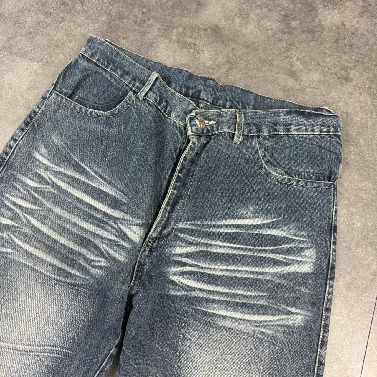 Y2K 2000s HipHop grunge Japanese embroidery jeans