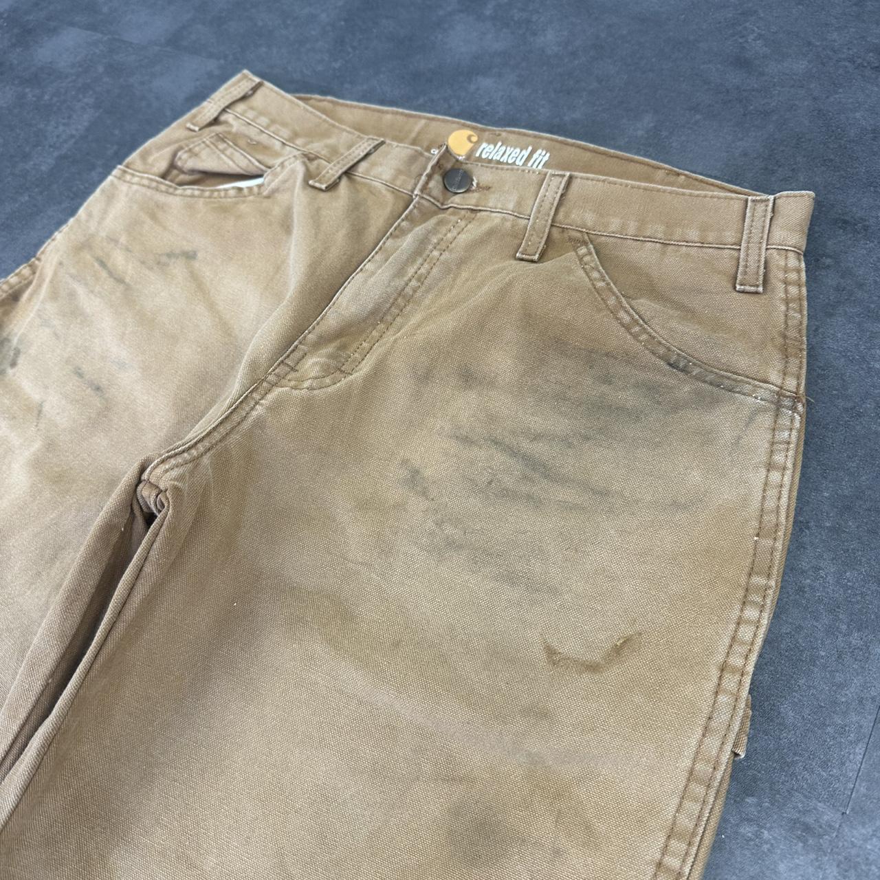 Carhartt 2000s dungaree workwear comfort fit cargo shorts