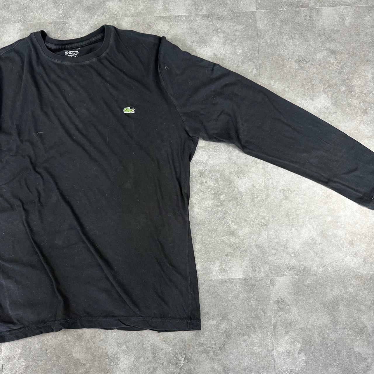 Lacoste 2000s embroidered logo long sleeve T shirt