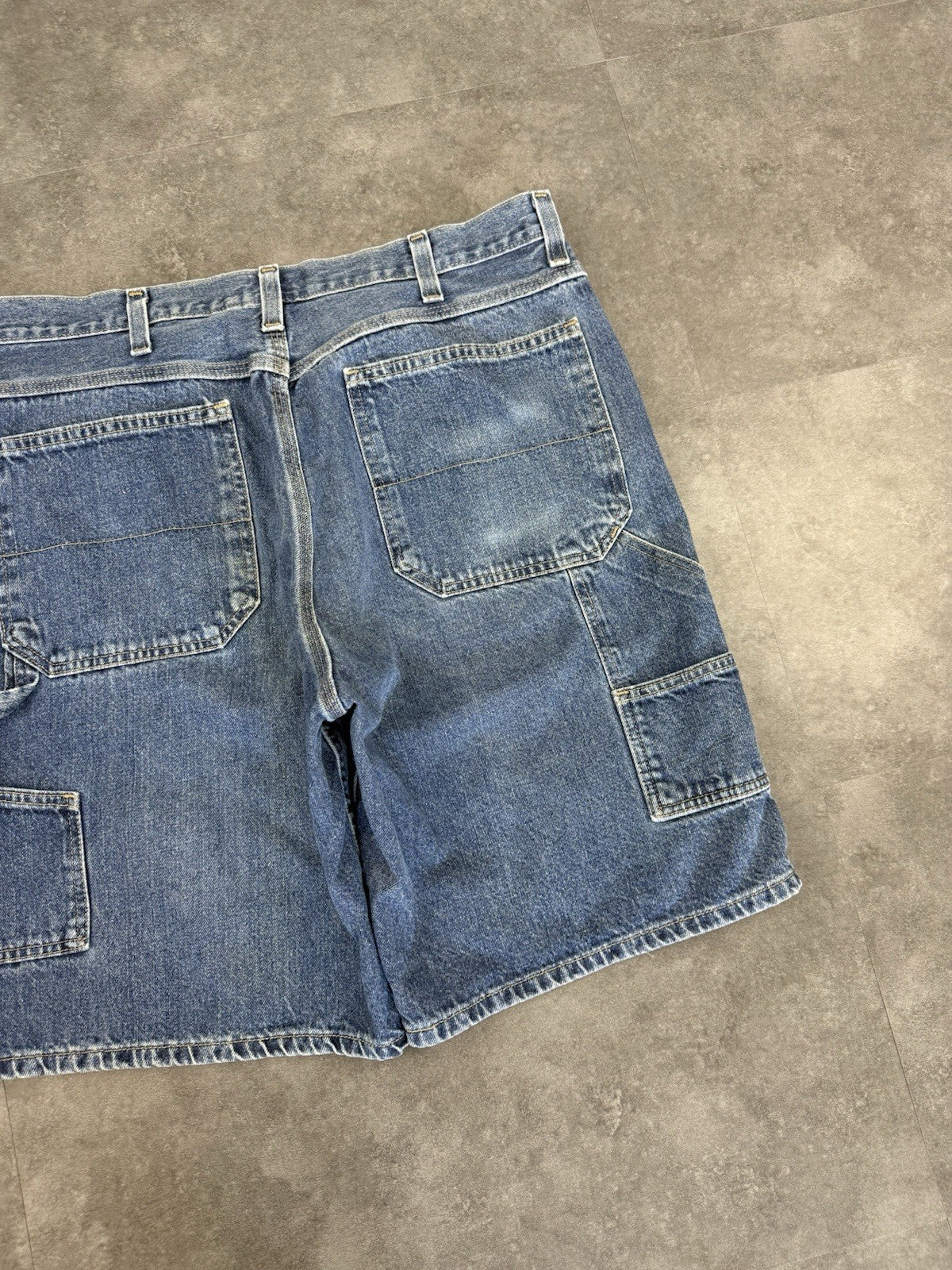 Faded Glory Vintage Baggy Carpenter 90s Y2K Denim Jorts Shorts Skate Workwear 38