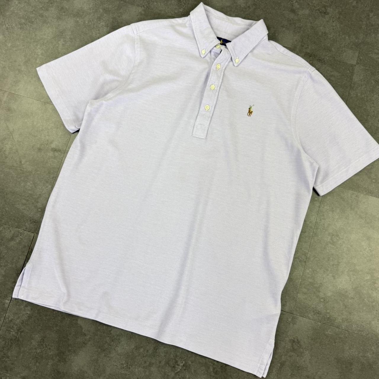 Polo Ralph Lauren 2000’s USA embroidered lilac polo shirt