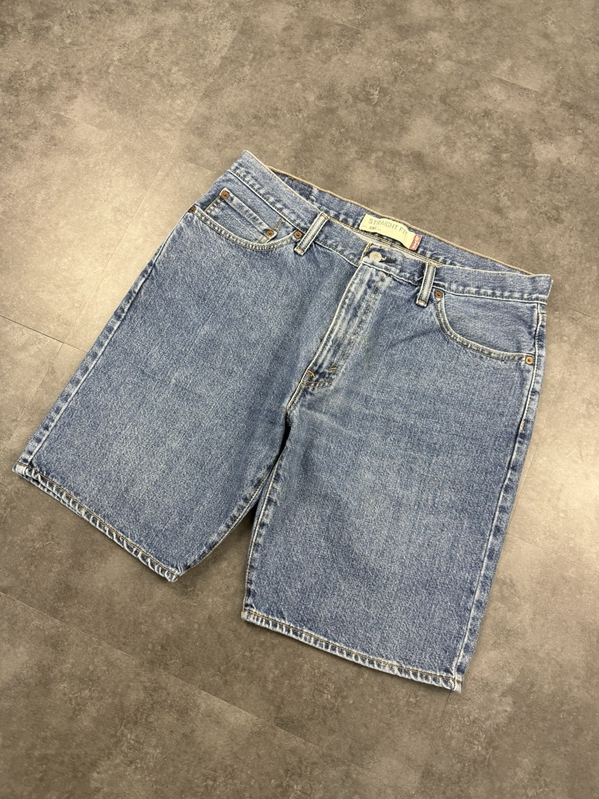 Levi's 505 Vintage Baggy Straight Jorts 90s Y2K Denim Jeans Shorts 36W