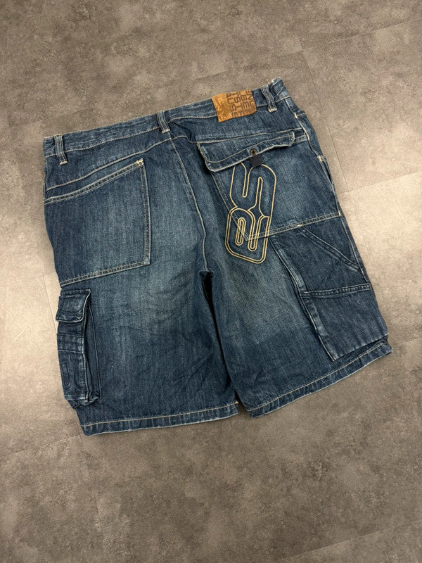 Engelbert Strauss ES 2000s Denim Workwear Carpenter Cargo Jorts Work Shorts