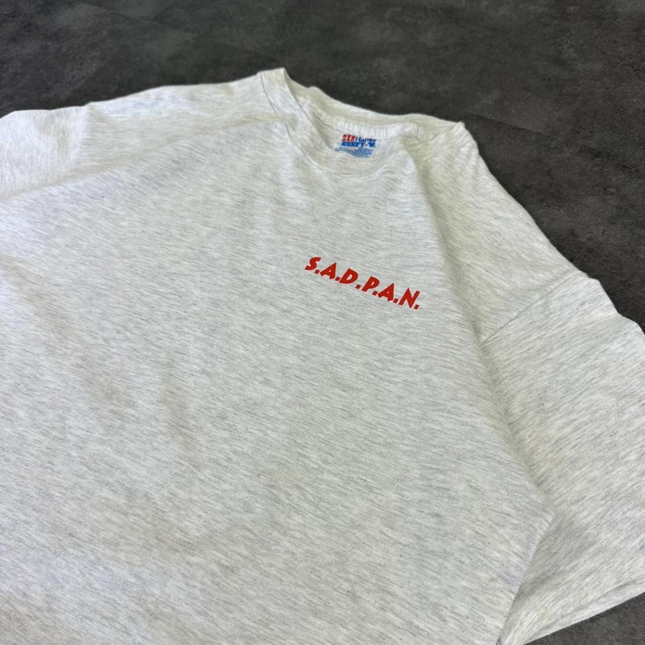 Hanes Beefy T 2000s SADPAN Print graphic T shirt