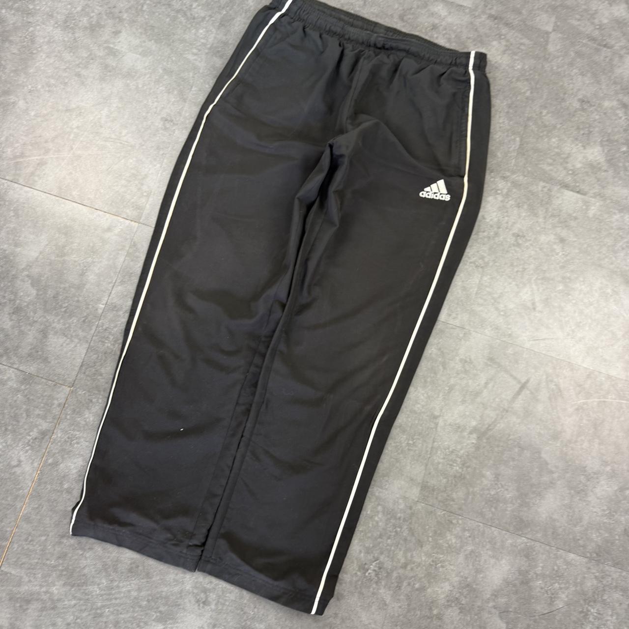 Adidas 2000s baggy vintage sportswear adjustable track pants