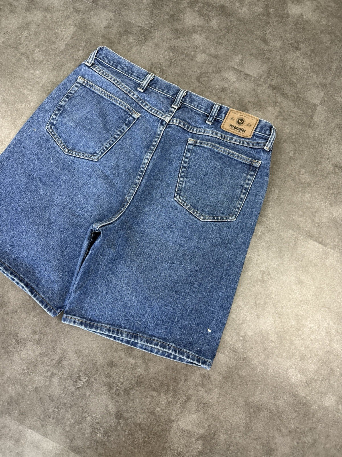 Wrangler Vintage Baggy Loose Jorts 90s Y2K Denim Jeans Shorts Skater 38W