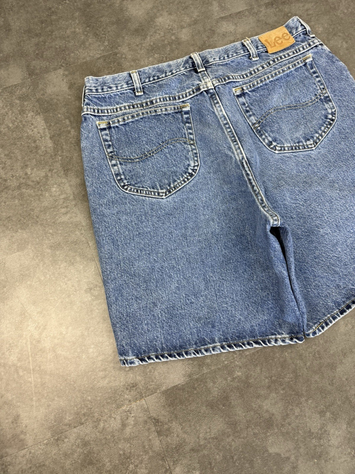 Lee Jeans Vintage Baggy Jorts 90s Y2K Denim Jeans Shorts Skater Workwear 38W