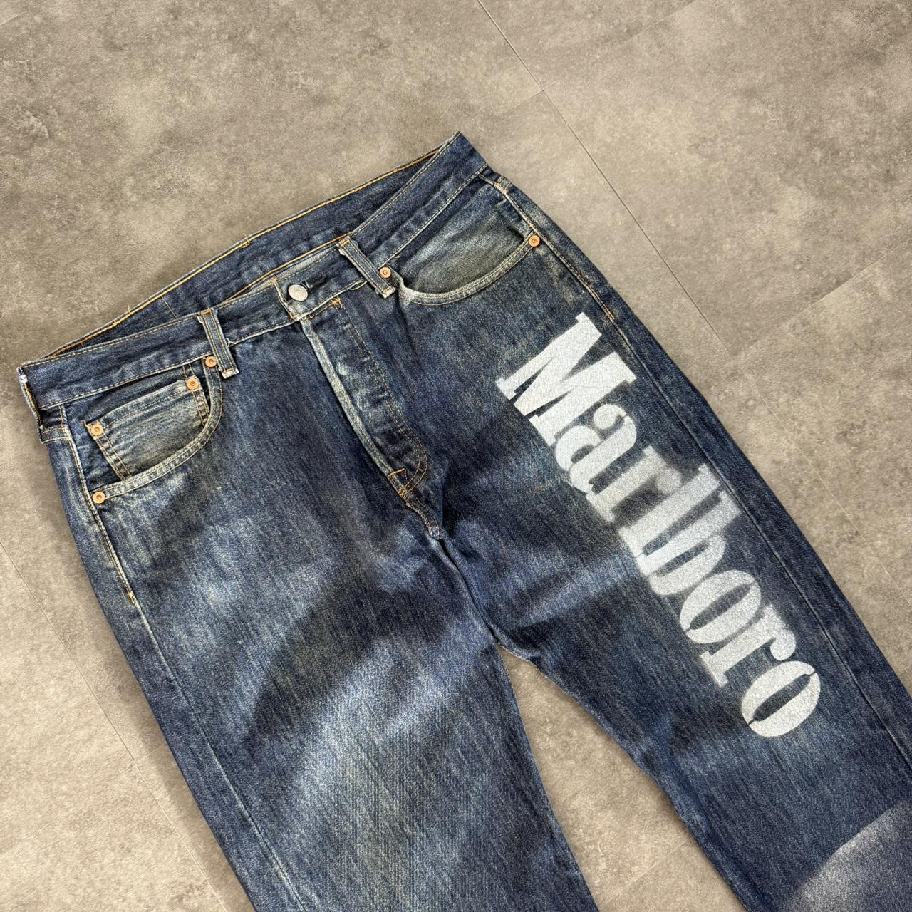 Custom Levi’s 501 x Marlboro cowboy jeans