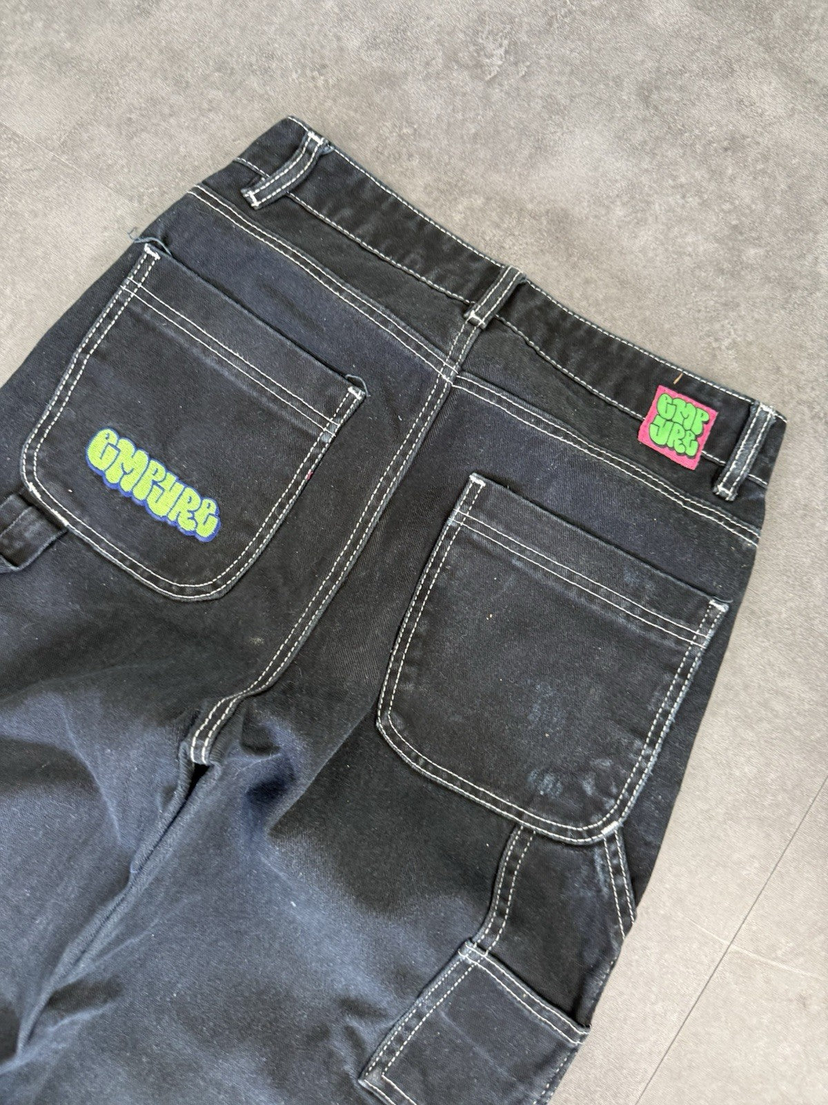 Empyre 2000s Hip Hop Grunge Baggy Jeans 90s Y2K Vintage Carpenter Jeans 28W 31L
