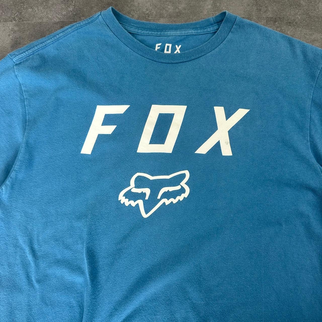 Fox Racing T 2000s Print Logo design graphic T shirt