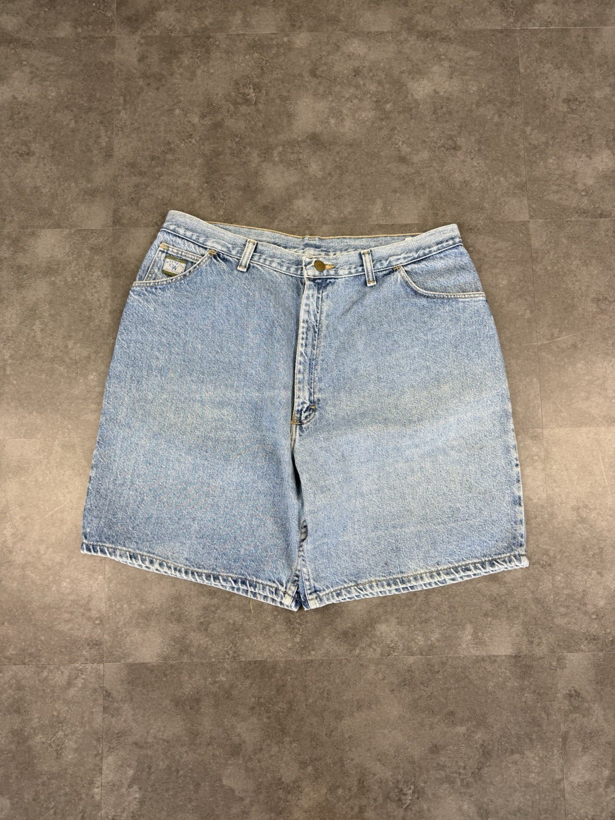 Wrangler Vintage Baggy Carpenter 90s Y2K Denim Jorts Shorts Skater Workwear 34W