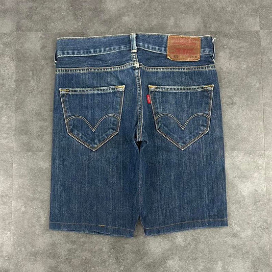 Levi’s 522 2000s dungaree workwear comfort fit denim shorts jorts