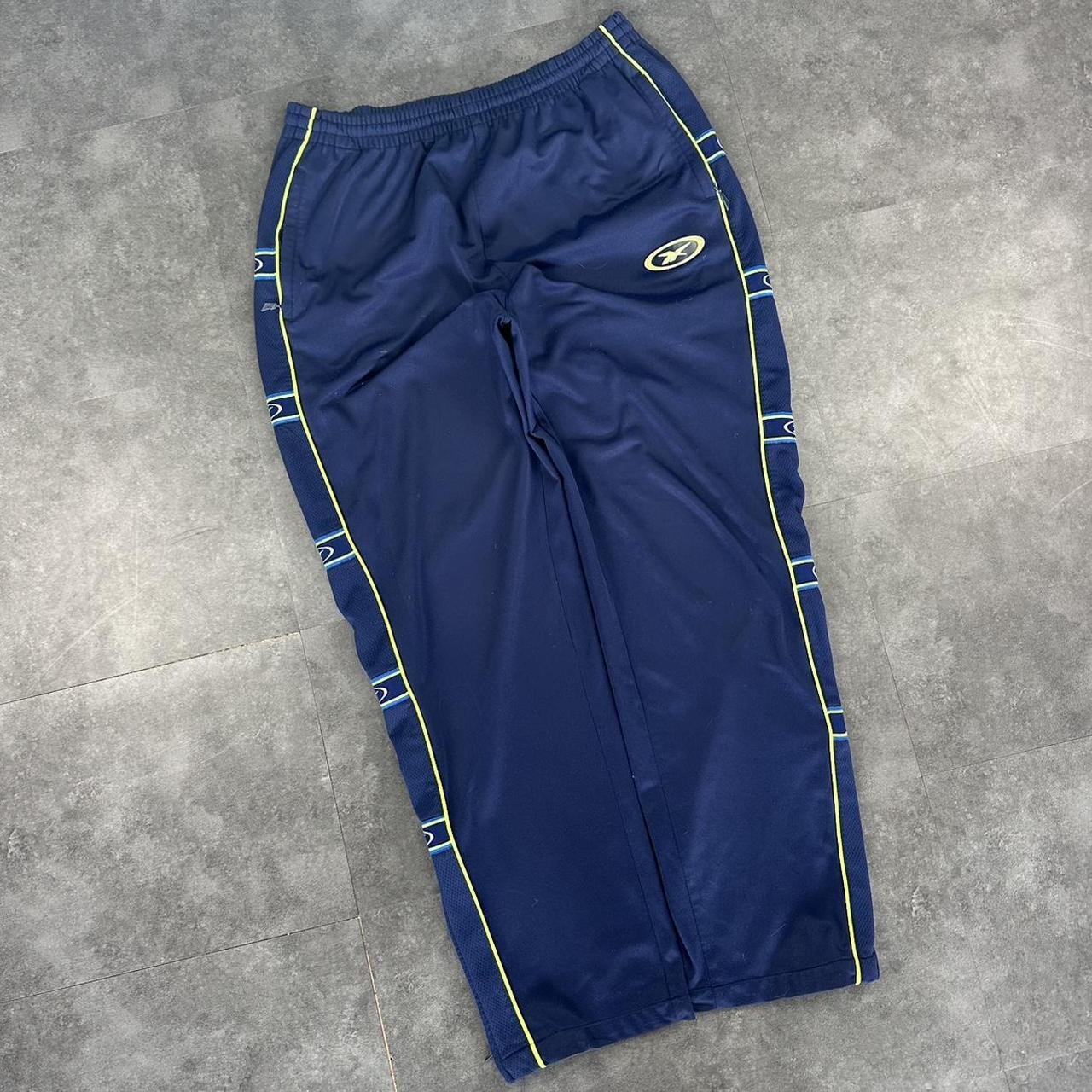 Reebok 2000s baggy vintage sportswear adjustable track pants