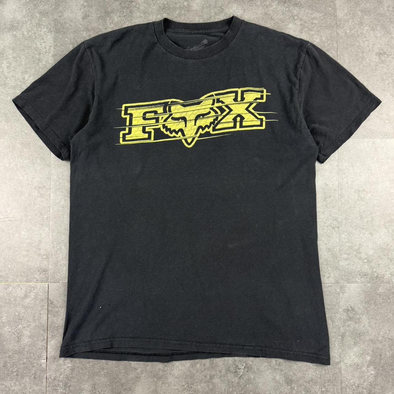Fox Racing T 2000s Print Logo design graphic T shirt