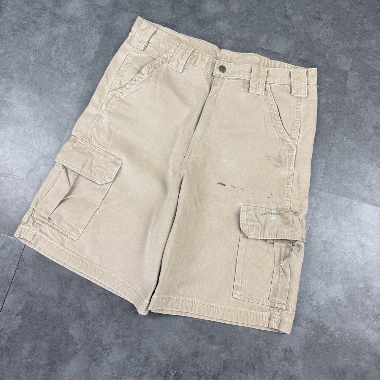 Carhartt 2000s dungaree workwear comfort fit cargo shorts