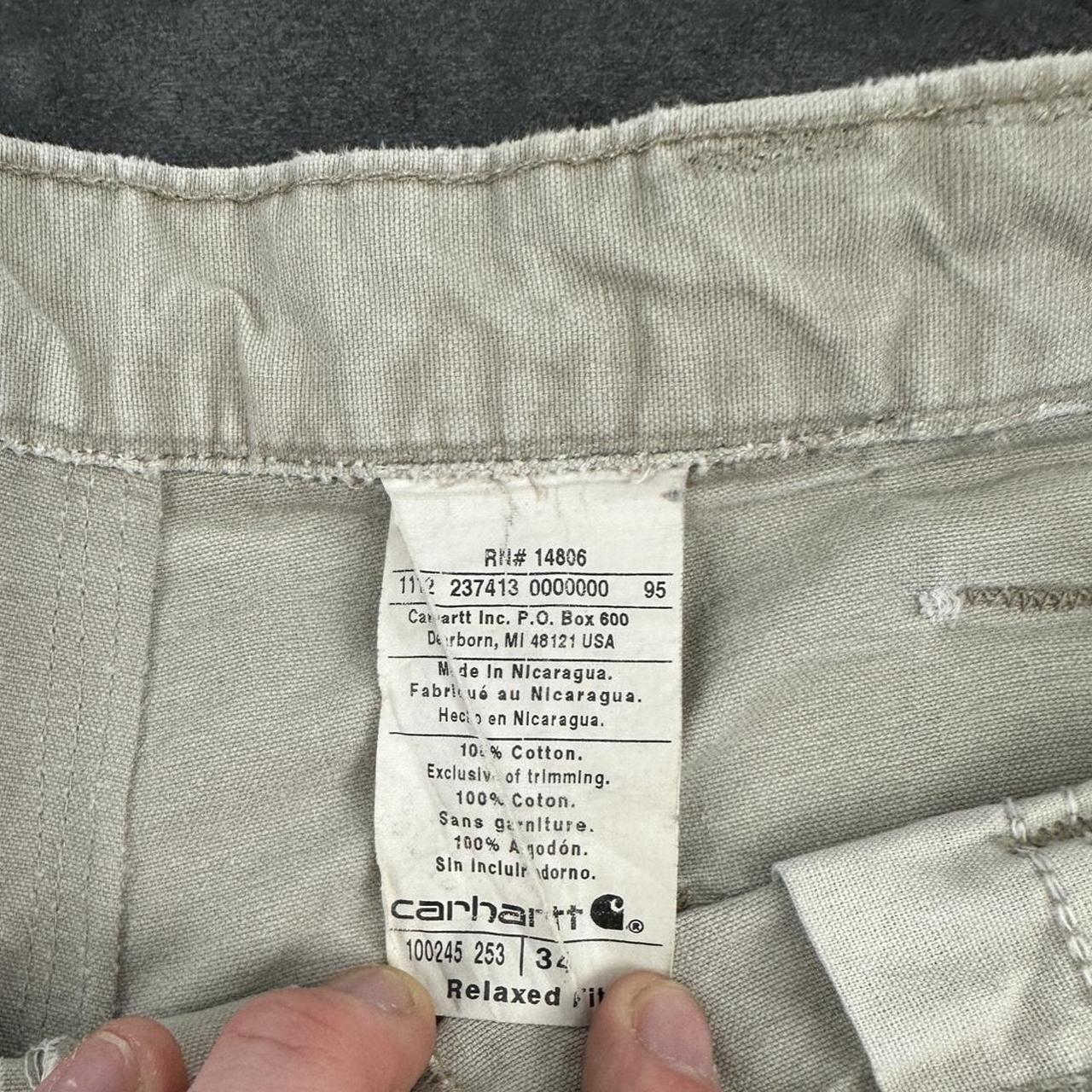 Carhartt 2000s dungaree workwear comfort fit cargo shorts