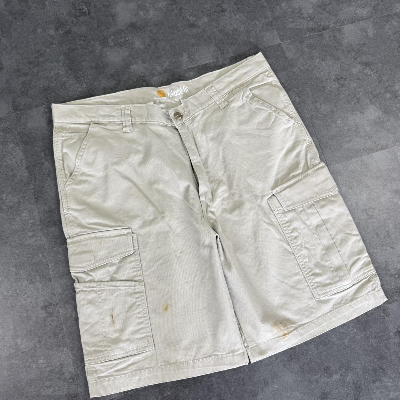 Carhartt 2000s dungaree workwear comfort fit cargo shorts