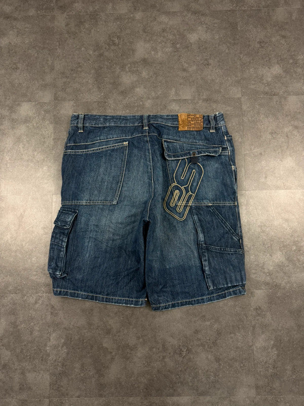 Engelbert Strauss ES 2000s Denim Workwear Carpenter Cargo Jorts Work Shorts