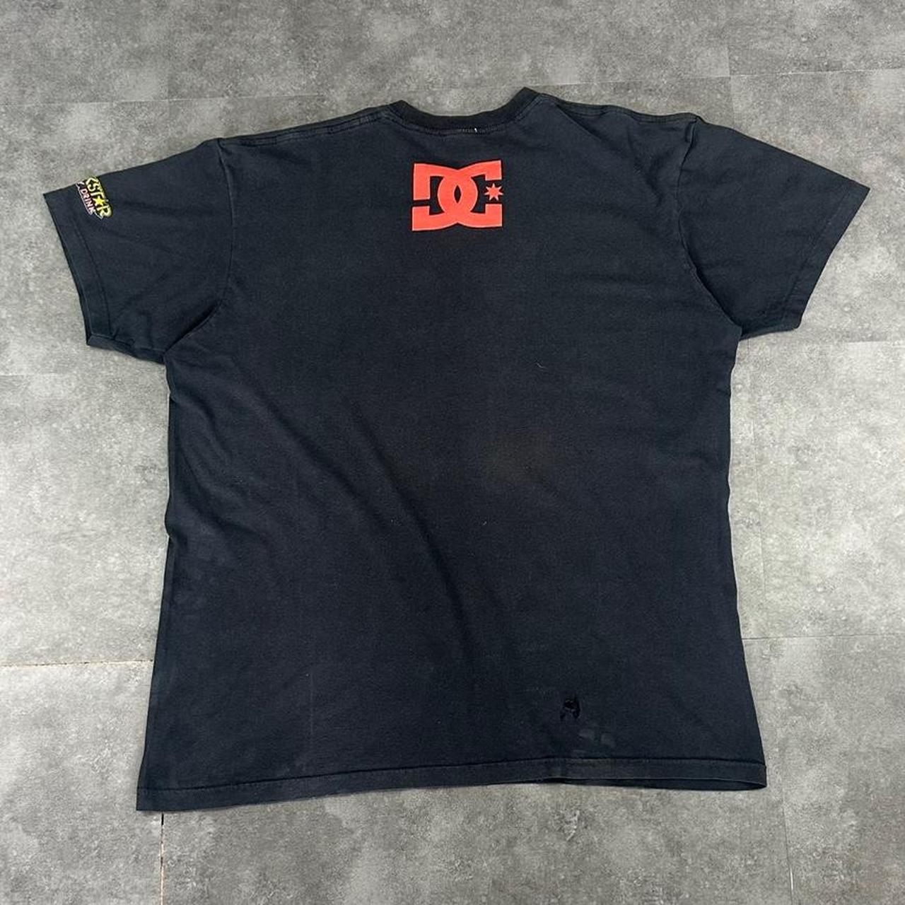 Rockstar X DC Shoes T 2000s Print Logo graphic T shirt