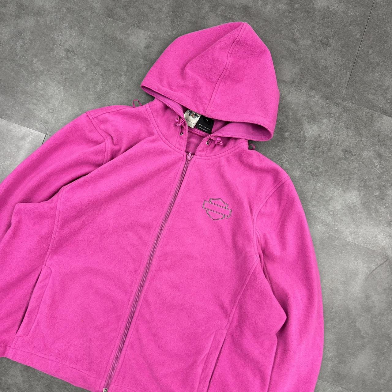 2000s Harley Davidson zip up fleece sweatshirt hoodie