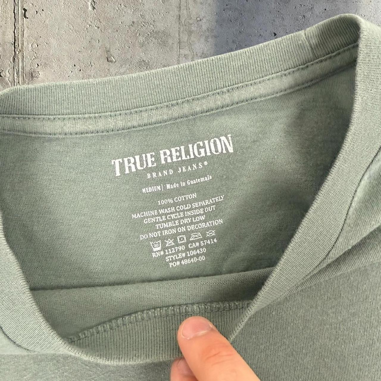 True Religion Y2K Buddha big back print T shirt