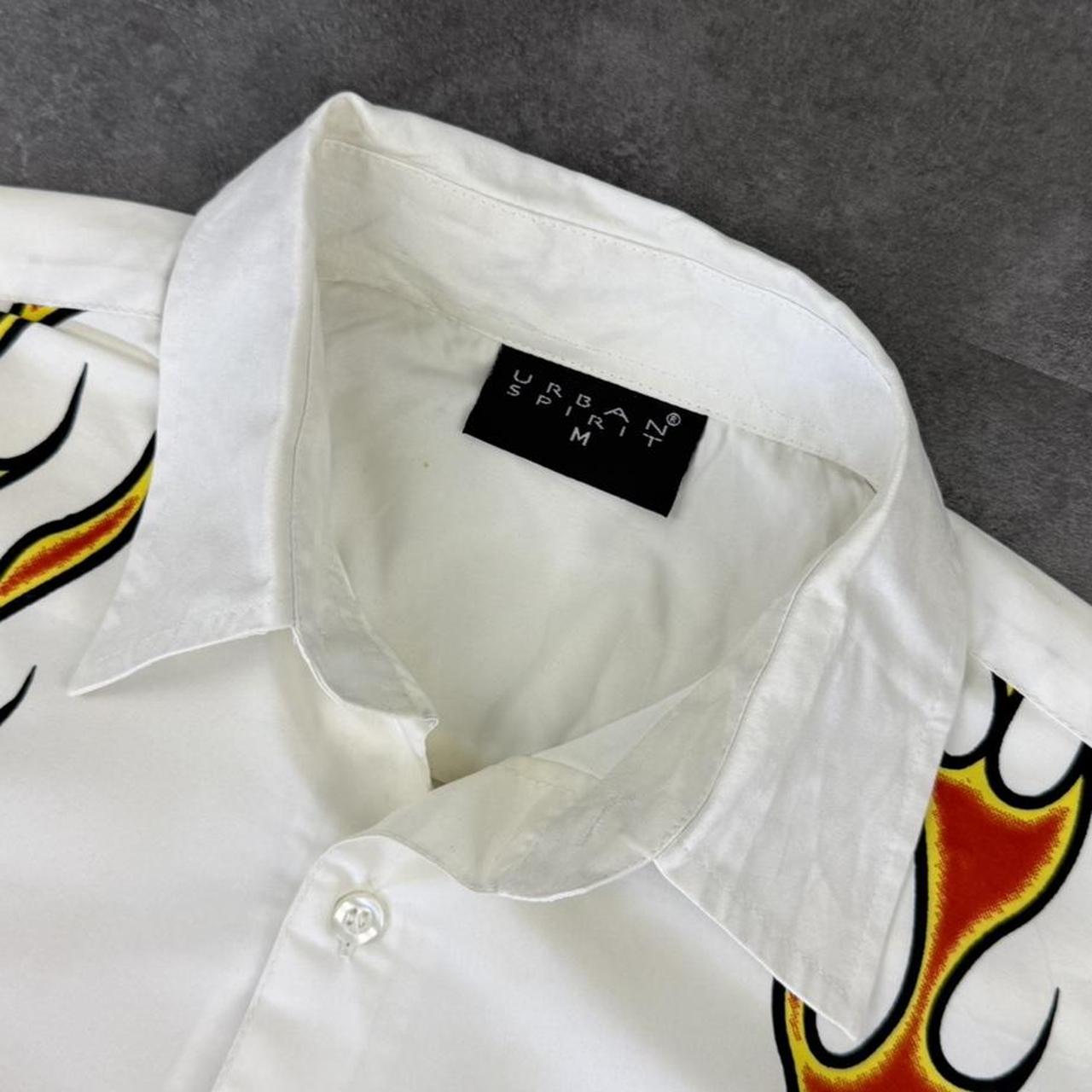Urban spirit 2000s vintage 90s Y2K lightweight Summer racing button down bowling Shirt