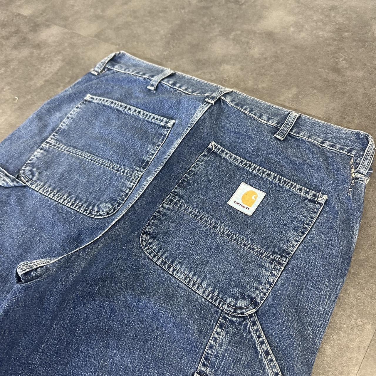 Carhartt 2000s dungaree workwear comfort fit cargo shorts