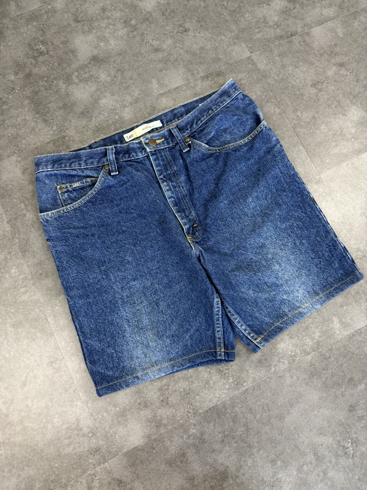 Lee Vintage Baggy Loose Jorts 90s Y2K Denim Jeans Shorts Skater 36W
