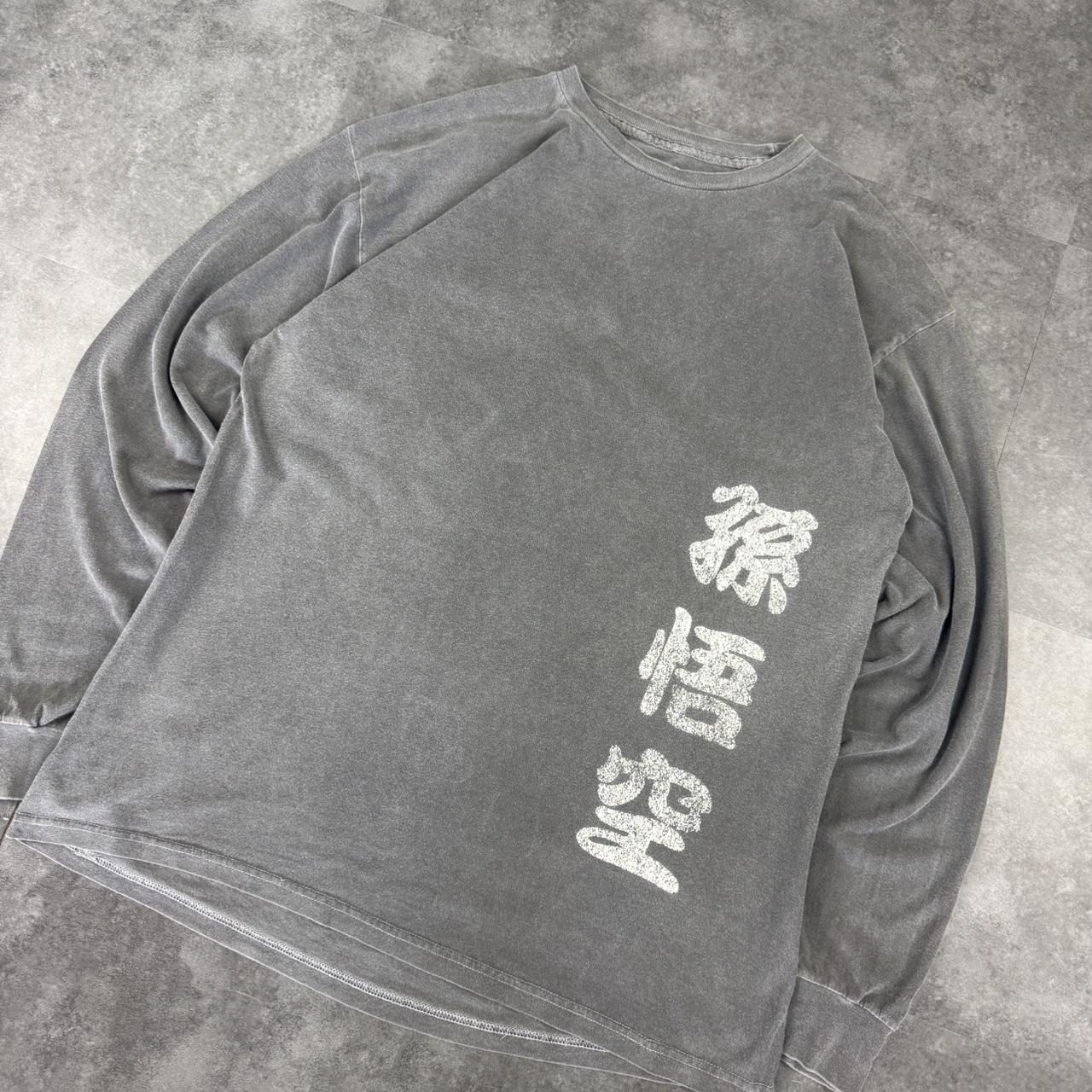 Dragon Ball Z 2000s skate hiphop Y2K logo print graphic long sleeve T shirt