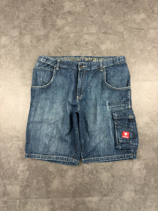 Engelbert Strauss ES 2000s Denim Workwear Carpenter Cargo Jorts Work Shorts