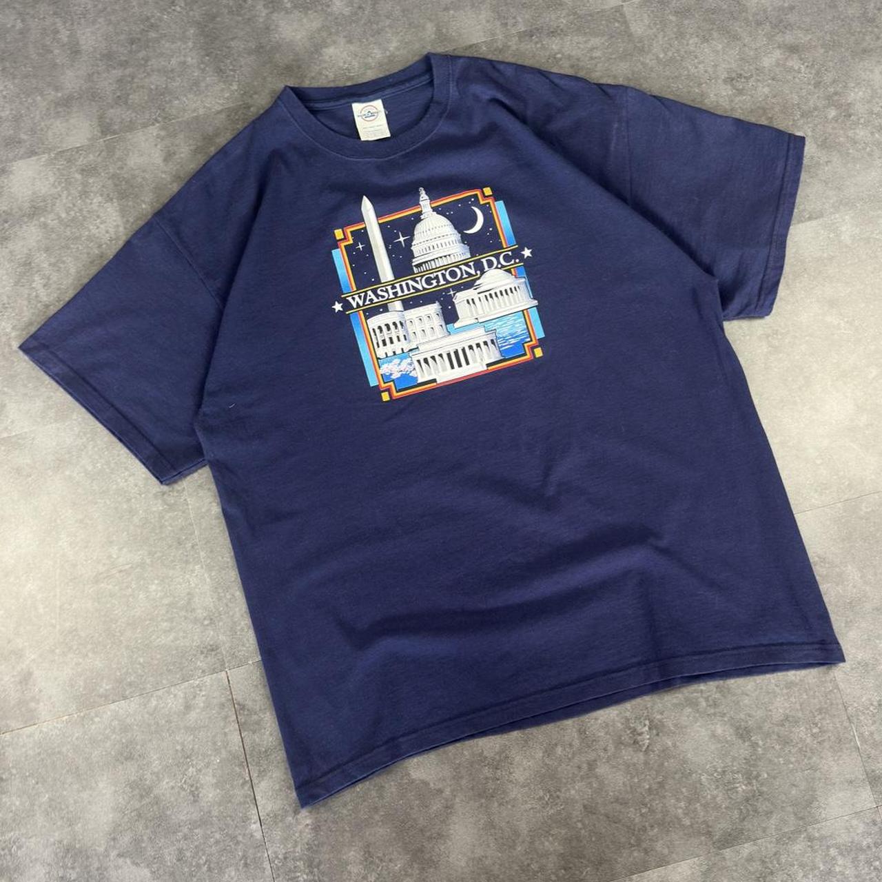 Delta Weight T 2000s Y2K logo Washington print design